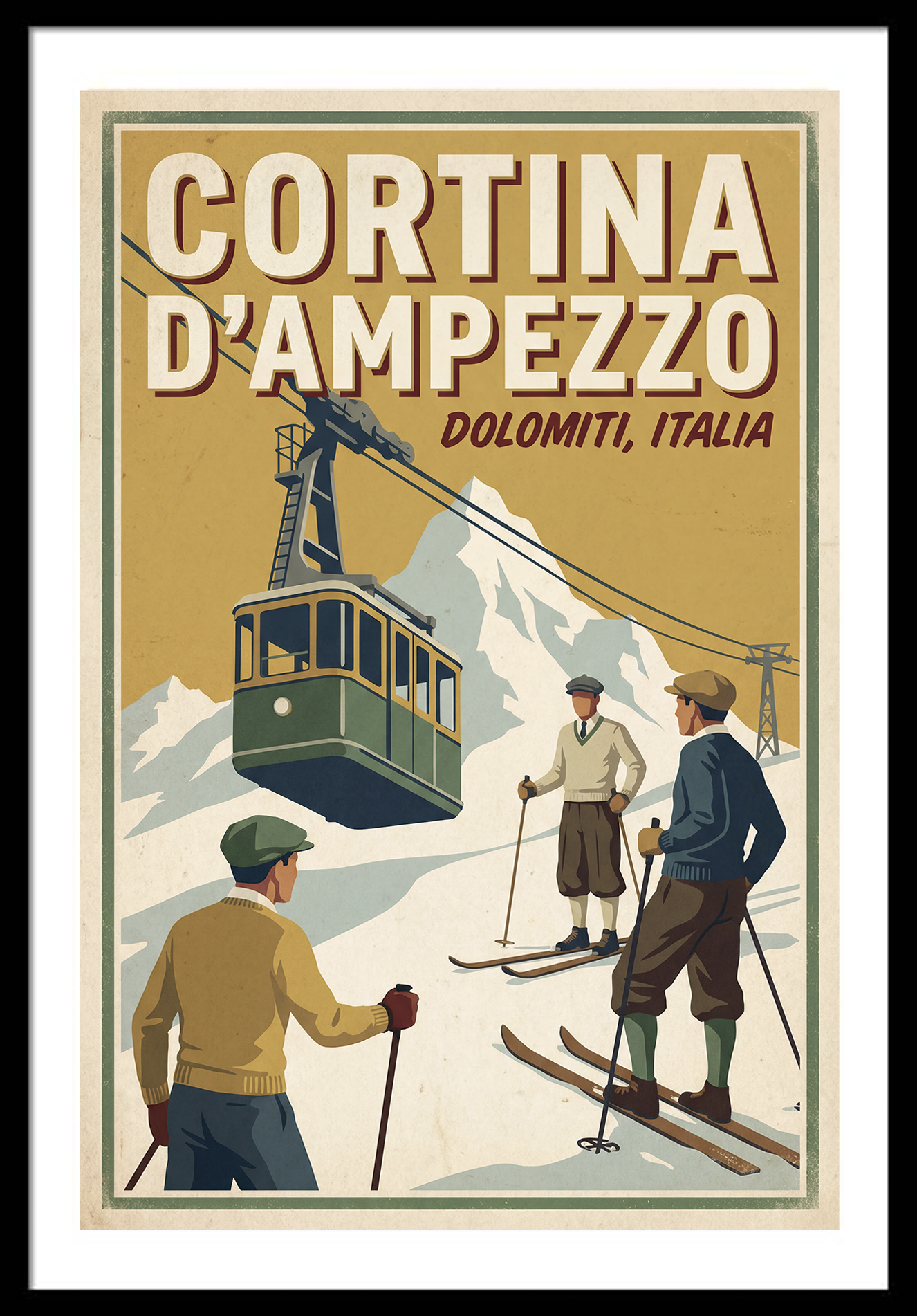 How to Decorate a Ski Lodge or Chalet with Vintage Wall Art